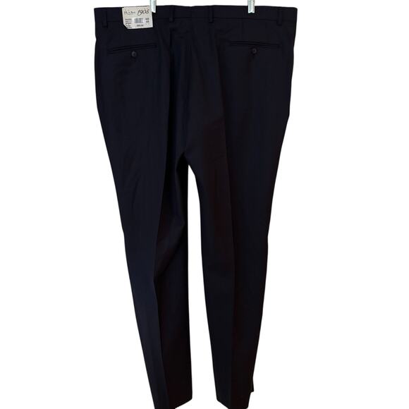 Jos. A. Bank Navy Blue Size 42 Short 1905 Wool Suit Dress Pant Unhemmed - Picture 4 of 7